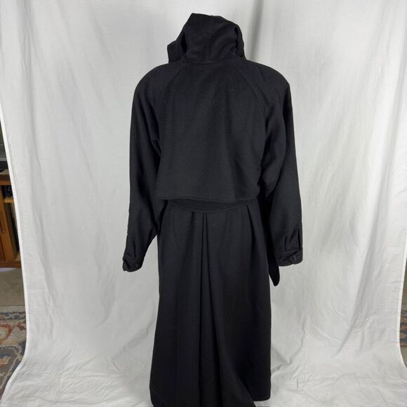 Burberry Wool/Alpaca Black Abaya Hooded Trench Coat - Women’s 6L - Picture 7 of 16